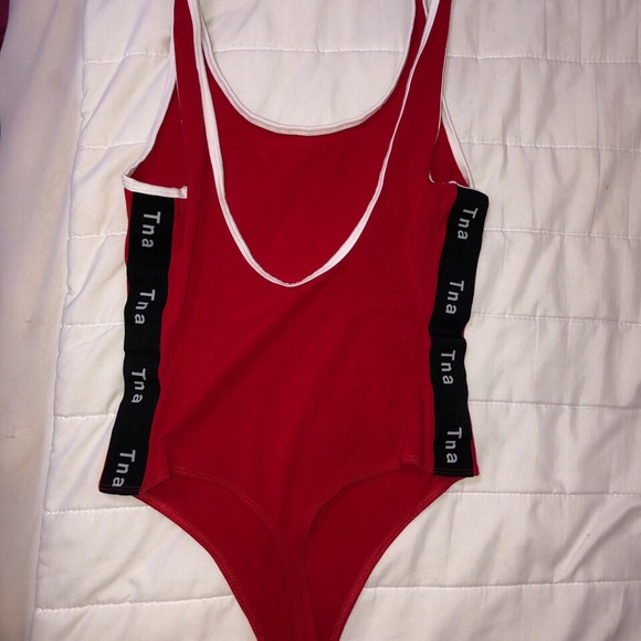 TNA basic red bodysuit S - Picture 3 of 4